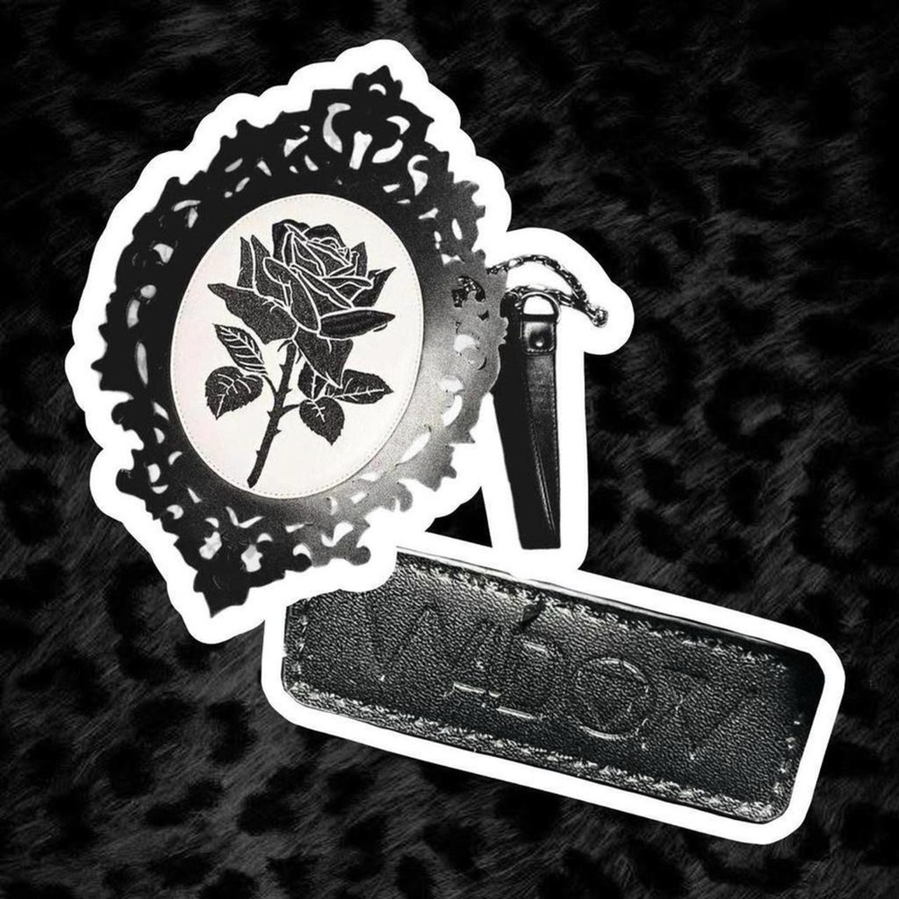 Dolls Kill Black Rose Crossbody Bag